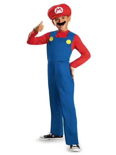 Disguise Super Mario Bros. Mario Kinderkostüm Größe M