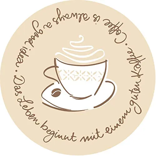 Mank GmbH Tassendeckchen aus Tissue 9-lagig | Ø 90mm | 250 Stück | Tasty Coffee (Braun)