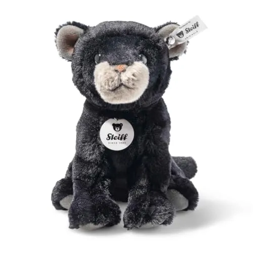 Steiff Teddies for Tomorrow Taky Baby Panther 19cm - Stofftier & Teddybär, Pflegeleicht und aus unbedenklichen Materialien, ideal als treuer Begleiter für Kinder.