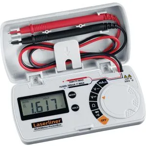 Laserliner Multimeter Pocket Box RMS digital - Multimeter für präzise Messungen bis 250 V und 200 mA, handlich und umweltfreundlich, ideal für Profis und Hobbyanwender.