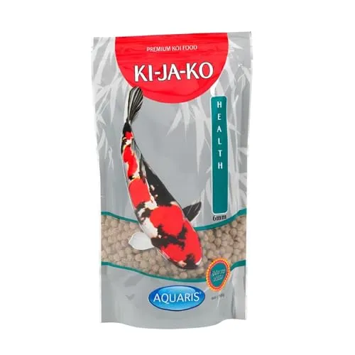 KI-JA-KO Health Koi Fischfutter 3 kg / 6 mm - für Eine Gute Verdauung bei Koi Fische Mit Actigen zur Unterstützung des Immunsystems und FORPLUS (Omega-3-reiche Algen)