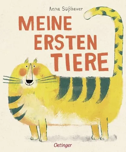 Meine ersten Tiere: Künstlerisch illustriertes Kinderbuch ab 1 Jahr zum Erlernen erster Tiernamen (Mein erstes Bildwörterbuch)