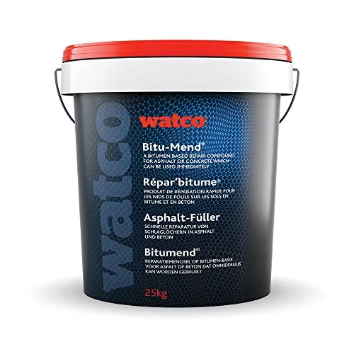 Asphalt Füller 25kg schwarz Kaltasphalt Asphaltreparatur in schwarz von Watco