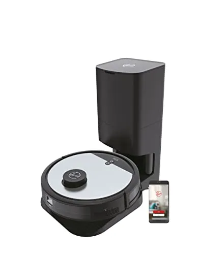 Hoover HG5 Saugroboter mit Absaugstation - Saugroboter für alle Böden mit App-Steuerung, Lasernavigation und Selbstentleerung für mühelose Reinigung und individuelle Anpassung.