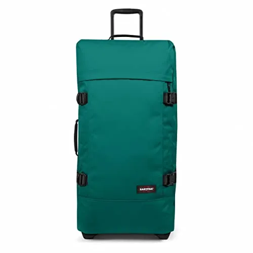 Eastpak Tranverz L Koffer, 79 cm, 121 L - Gaming Green - Robuster Koffer mit zwei Fächern und praktischer Reißverschlusstasche, ideal für Reisen. Hergestellt aus 100 % Polyester mit Teleskopgriff und leichtgängigem Rollensystem.