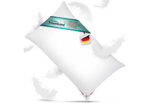 Canada Daunenkissen Soft Feeling – 50% Daunen & 50% Federchen - Erleben Sie Luxus mit dem Canada Daunenkissen! Ideal für alle Schlafpositionen, bietet es ein weiches Liegegefühl ohne störende Federkiele. Hergestellt aus 100% natürlichen Materialien für einen angenehmen Schlaf.