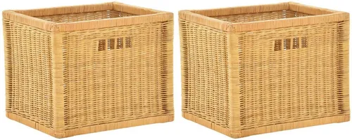 Krines Home Regalkorb 2er Set in beige von Krines Home