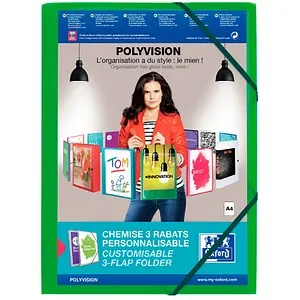 OXFORD Eckspanner Polyvision DIN A4 grün, 1 St.