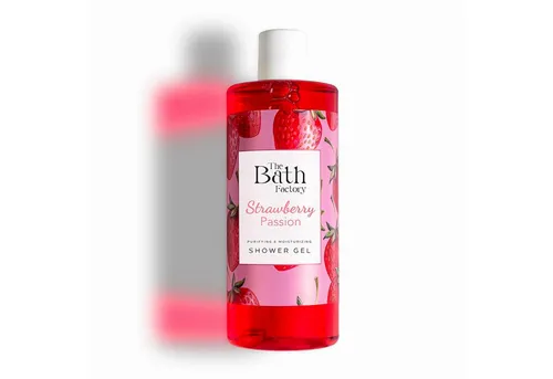 The Bath Factory Duschgel Strawberry Passion – Fruchtiges Duschgel für samtweiche Haut - 400 ml