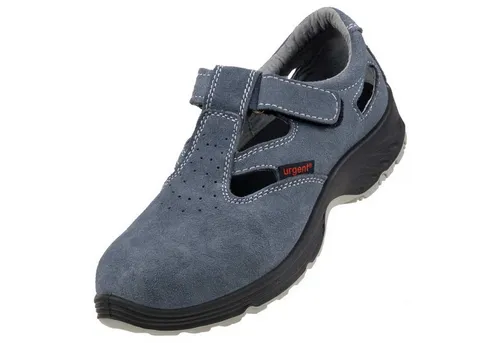 URGENT 302 S1 Sicherheitsschuhe für Herren und Damen - Atmungsaktive Sandalen mit Stahlkappe - Professionelle Sicherheitsschuhe mit rutschfester Sohle und antistatischem Wildleder. Ideal für den Alltag, bieten sie optimalen Schutz und Komfort bei der Arbeit.