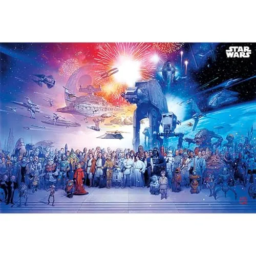 Star Wars Maxi-Poster (Universum-Design), 61 x 91,5 cm, offizieller Merchandise-Artikel