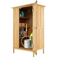 Costway Gartenschrank Holz Geräteschuppen 91 x 66 x 150 cm