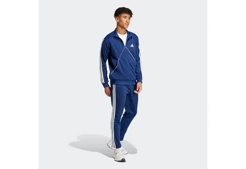 adidas Sportswear Trainingsanzug TRICOT TIRO-INSPIRED (2-tlg) blau M (48/50) - Sportlicher 2-teiliges Set aus 100% Polyester für optimalen Tragekomfort. Ideal für Training und Freizeit,maschinenwaschbar und pflegeleicht.
