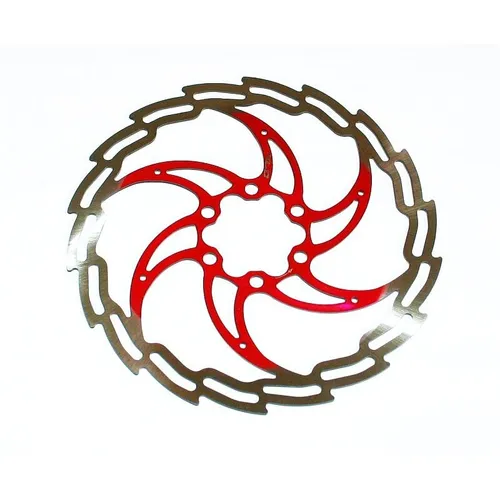 XLC, Bremsscheibe superlight, 115g, 6-loch, 180mm, ROT