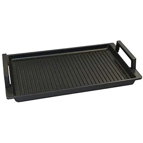 Eurolux Guss BBQ-Grillplatte 41 x 24 cm