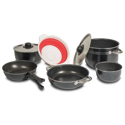 Berger Alu Topf-Set 9-teilig mit Antihaftbeschichtung