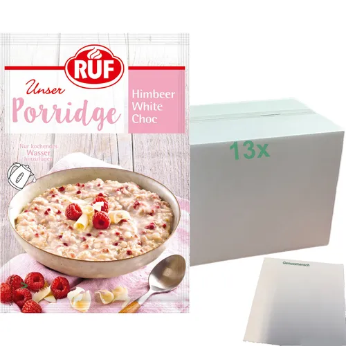 RUF Porridge Himbeer White Choc 13er Pack 13x65g Beutel usy Block