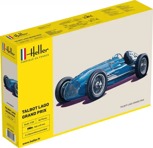 1/24 Modell Talbot Lago Record - Heller - HEL80711 - Modellbau Bausatz im Maßstab 1:24, unmontiert und detailgetreu, perfekt für Modellbau-Enthusiasten und Sammler ab 14 Jahren.