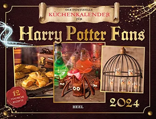 Der inoffizielle Küchenkalender für Harry Potter Fans 2024: mit 12 zauberhaften Rezepten. Das perfekte Geschenk für alle Potterheads. Kalender 2024