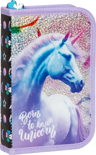 Einhorn Federtasche gefüllt Federmäppchen Federmappe Stifte Mäppchen Unicorn