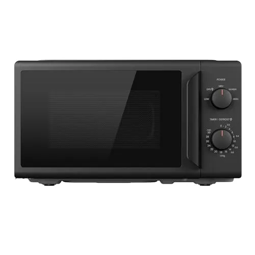 Comfee CMO-MP012ND(BK) Mikrowelle, 20L kompakt in Schwarz, 700W mit 5 Leistungsstufen