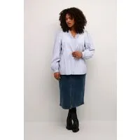 Langarm - Hemd Regular fit Blue and white stripe blue white