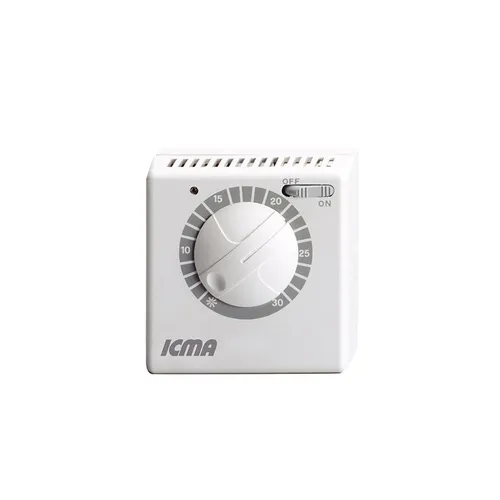 ICMA Raumthermostat mechanisch 5-30°C IP20 Weiß Modell 88P3110153 für Heizung
