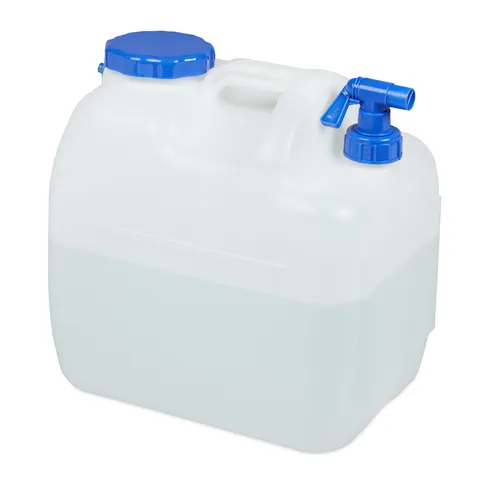 Wasserkanister 23L mit Hahn – Ideal für Camping und Outdoor - Wasserbehälter mit praktischem Hahn, 23 Liter Volumen, perfekt für Camping und Notfälle. Robuste Kunststoffkonstruktion für lange Haltbarkeit.