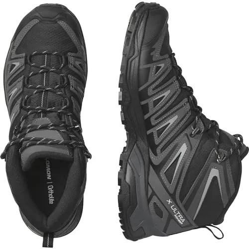 Salomon Herren X Ultra Pioneer Mid Gore-tex Wanderschuh - Wasserdichter Wanderschuh mit GORE-TEX-Membran für trockene Füße, Trittfestigkeit durch spezielle Gummimischungen und verstärktem Knöchelschutz.