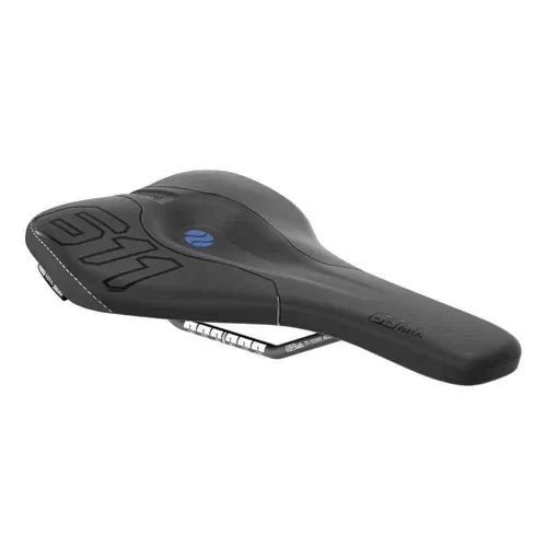 SQlab Sport Sattel 611 Ergowave S-Tube Unisex - Fahrradsattel für Unisex Erwachsene, ideal für Mountainbikes, bietet optimalen Komfort durch seine breite Form und ergonomisches Design.