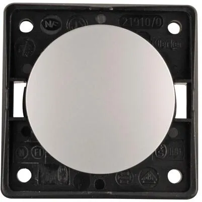 Berker Integro Flow/Pure Wipptaster, chrom matt, 230V