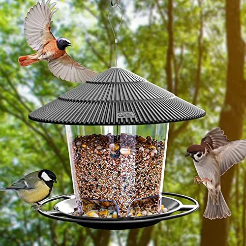 SANOTO Vogelfutterhaus – Wetterfestes Futterhaus für Wildvögel