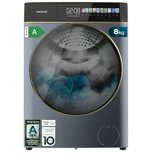 Cecotec Bolero DressCode 8900 Waschmaschine 8 kg - Frontlader mit 11 Programmen, 1400 U/min und intuitivem 10,3