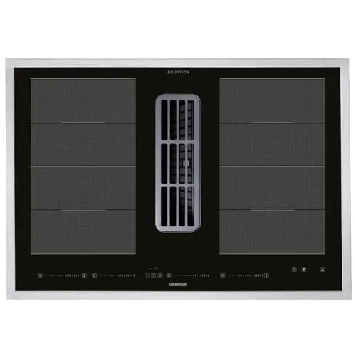 Oranier großes Kochfeld 80 cm Flächen-Induktion mit Dunstabzug KFA690