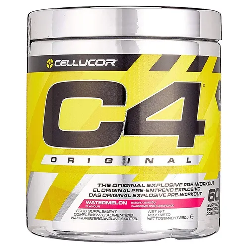 C4 Original Pre-Workout-Booster - Getränkepulver für Energy Drink - Aminosäure Beta-Alanin mit 150 mg Koffein pro Portion, ideal für maximale Energie und Leistung im Workout, 60 Portionen in erfrischendem Erdbeer-Margarita-Geschmack.