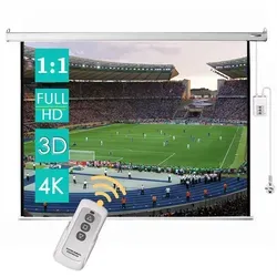 CCLIFE Elektrische Motorleinwand 172 cm