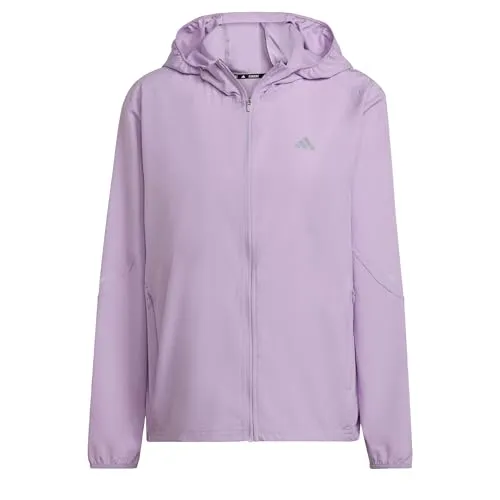adidas Damen Run It Jacket, Powder Plum, L in lila von adidas