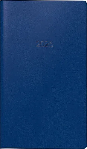 BRUNNEN Taschenkalender 2026 Brunnen Taschenkalender 753 A6 dunkelblau