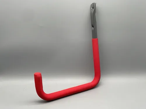 Alberts 802196 Wandhaken | 5er Set in grau mit roter Gummierung