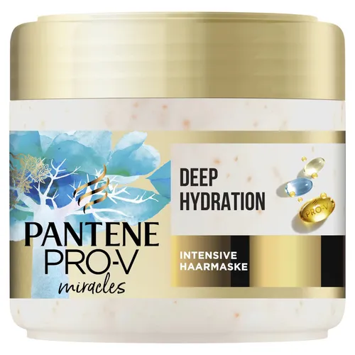 Pantene Pro-V Miracles Hydra Glow Sorbet Haarmaske - SHAMPOO & SPÜLUNG - Intensiv Haarmaske mit Biotin für tiefenwirksame Feuchtigkeit und geschmeidiges Haar. Ideal für trockenes und geschädigtes Haar.