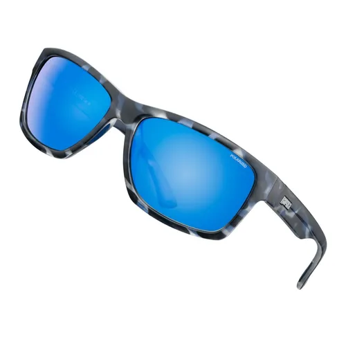 Rapala Precision Faial Grey Bl Mirror - Polarisationsbrille - Sonnenbrille für Unisex Erwachsene mit 100% UV-Schutz, ideal für Angler dank blaufilternder Gläser und entspiegelt für klare Sicht.