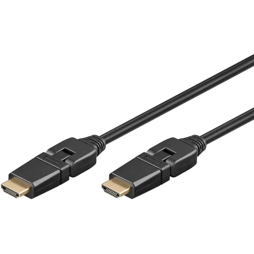 Goobay High-Speed-HDMI-360°-Kabel mit Ethernet (1.50 m, HDMI, 2.0) (61283)