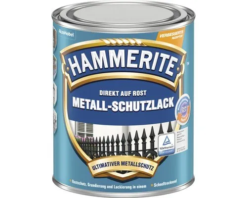 Hammerite Metallschutz-Lack Hammerschlag 250ml dunkelgrau