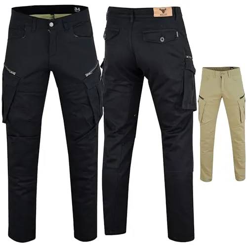 BULLDT Motorradhose Herren mit Protektoren – Cargo Jeans für den Alltag und Touren