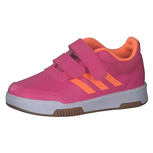 adidas Unisex Kinder Tensaur Hook and Loop Shoes, Magenta / Orange / Cloud White, 34 EU