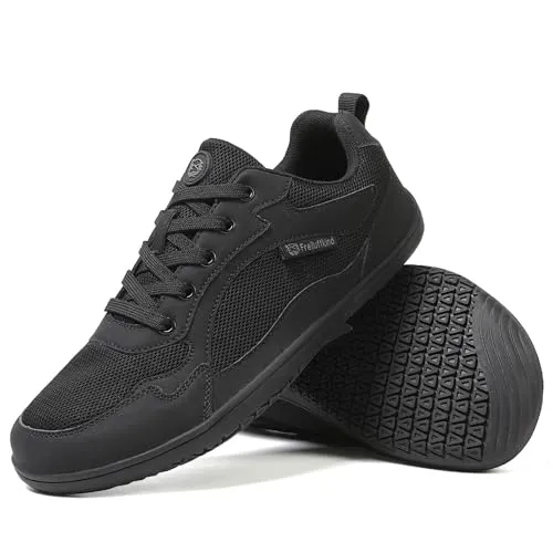 Freiluftkind Das Original Everest Sneaker Barfußschuhe Schwarz Größe 40 EU - Herren-Outdoor-Fitnessschuhe mit flexibler, dünner Sohle für natürliches Barfußgefühl und breite Zehenbox für optimalen Komfort – perfekt für jedes Abenteuer.