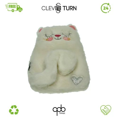 Wärmflasche Katzen Design - Kuschelige Wärmflasche im niedlichen Katzen Design, ideal für warme Stunden auf dem Sofa. Perfekt zum Entspannen und Wohlfühlen.
