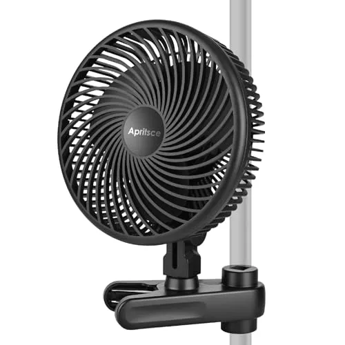 Apritsce Clip Grow Ventilator, 10 Geschwindigkeiten Growzelt Ventilator, EC Motor Grow Lüfter für Growzelt