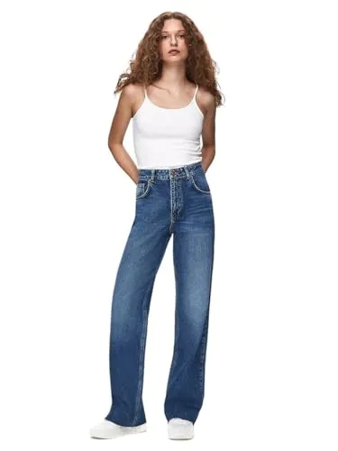 LTB Damen Jeans Danica L - High Waist Wide Fit in Blau - Stylische Wide-Jeans von LTB für Damen in High Waist. Aus 99% Baumwolle mit leichtem Stretch für optimalen Tragekomfort. Perfekt kombinierbar für einen lässigen Look!