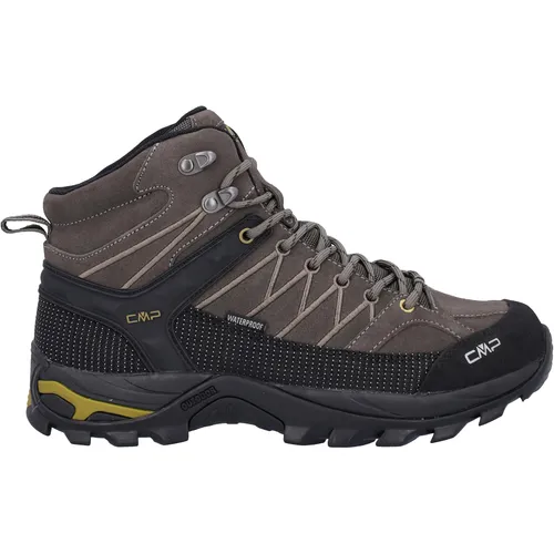 CMP Herren Rigel Mid Trekking Wp Walking Shoe - Wanderschuhe mit wasserdichter CLIMAPROTECT Membran, optimaler Knöchelunterstützung und bequemer Ortholite-Sohle für langen Tragekomfort beim Trekking.